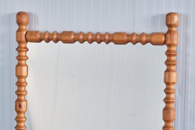 Glas M ster Markaryd Large Swedish Modern Mirror in Solid Pine Glas M ster Markaryd Sweden 1960s