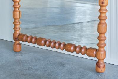 Glas M ster Markaryd Large Swedish Modern Mirror in Solid Pine Glas M ster Markaryd Sweden 1960s