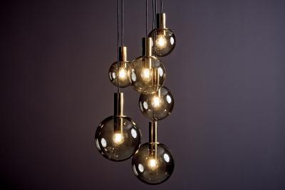  Glash tte Limburg Cascade pendant with six globes by Glash tte Limburg