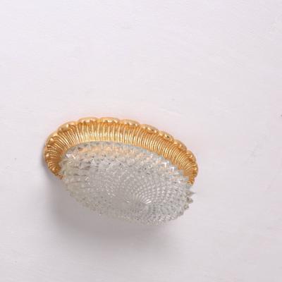  Glash tte Limburg Glass Flush Mounts or Sconces on Gold Plated Base by Glashu tte Limburg