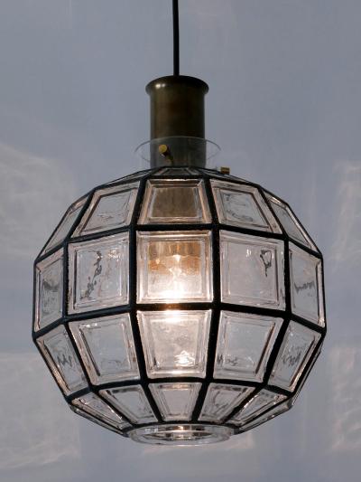  Glash tte Limburg Large Mid Century Modern Pendant Lamp by Glash tte Limburg Germany 1960s