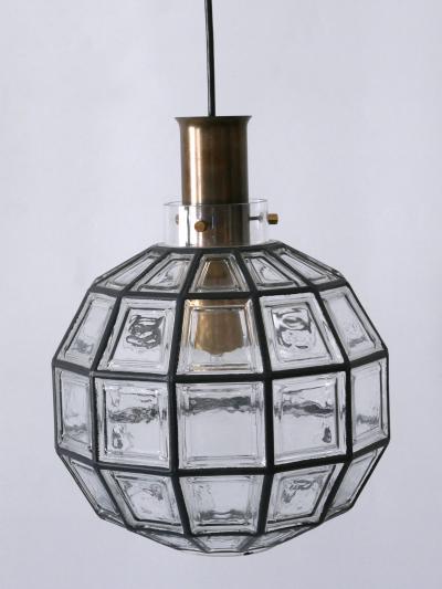  Glash tte Limburg Large Mid Century Modern Pendant Lamp by Glash tte Limburg Germany 1960s