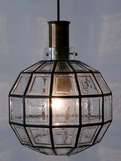  Glash tte Limburg Large Mid Century Modern Pendant Lamp by Glash tte Limburg Germany 1960s