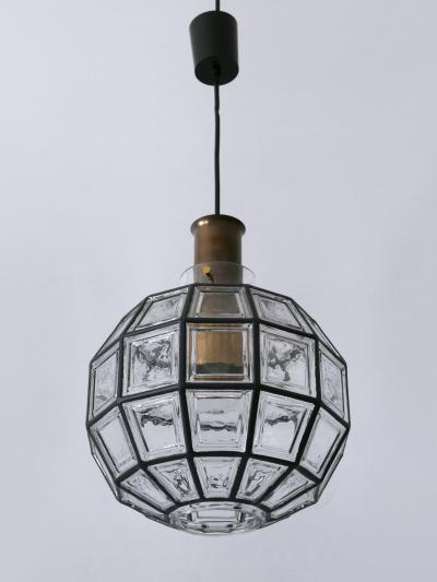  Glash tte Limburg Large Mid Century Modern Pendant Lamp by Glash tte Limburg Germany 1960s