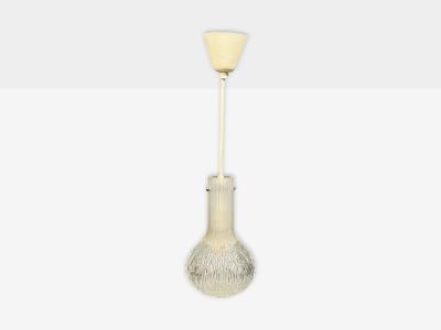  Glash tte Limburg Limburg Glash tte Small Pendant Light Textured Glass Plastic Germany 1970s
