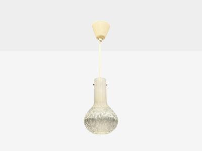  Glash tte Limburg Limburg Glash tte Small Pendant Light Textured Glass Plastic Germany 1970s