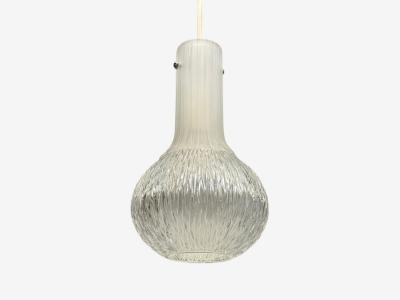  Glash tte Limburg Limburg Glash tte Small Pendant Light Textured Glass Plastic Germany 1970s