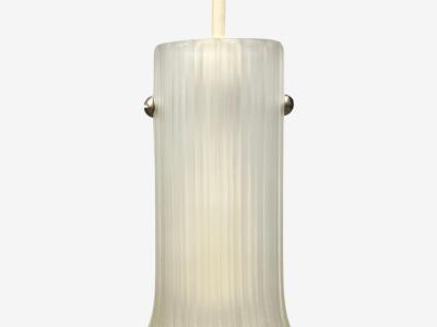  Glash tte Limburg Limburg Glash tte Small Pendant Light Textured Glass Plastic Germany 1970s
