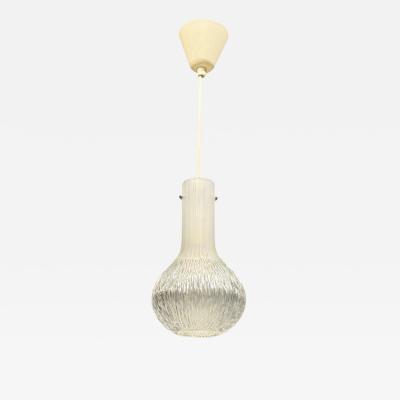 Glash tte Limburg Limburg Glash tte Small Pendant Light Textured Glass Plastic Germany 1970s