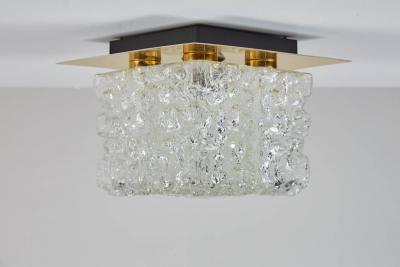  Glash tte Limburg Limburg Ice Glass Flush Mount