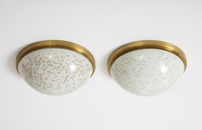  Glash tte Limburg Limburg Murano White Gold Dust Sconces Flushmounts