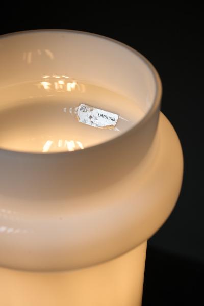  Glash tte Limburg Mid Century Minimalist Opal Glass Cylinder