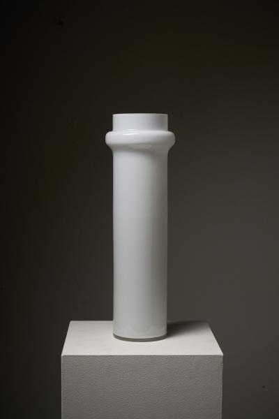  Glash tte Limburg Mid Century Minimalist Opal Glass Cylinder