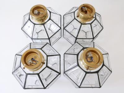  Glash tte Limburg Mid Century Modern Flush Mounts or Ceiling Fixtures by Glash tte Limburg 1960s