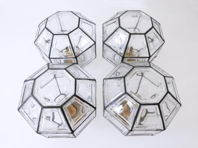  Glash tte Limburg Mid Century Modern Flush Mounts or Ceiling Fixtures by Glash tte Limburg 1960s