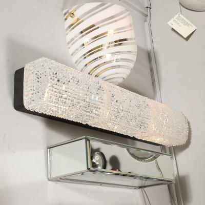  Glash tte Limburg Mid Century Pyramidal Translucent Cut Crystal Vanity Light by Glash tte Limburg