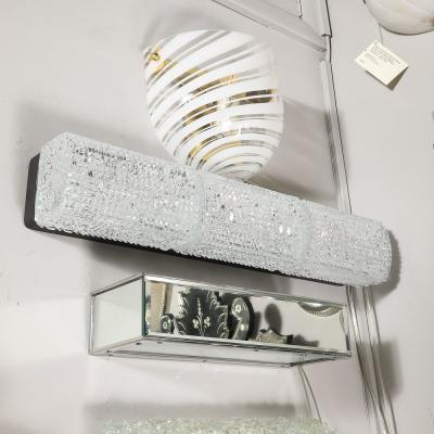  Glash tte Limburg Mid Century Pyramidal Translucent Cut Crystal Vanity Light by Glash tte Limburg