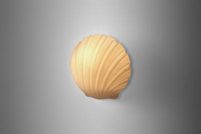  Glash tte Limburg Opal Glass Shell Wall Lamp by Glash tte Limburg Germany 1970s