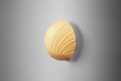  Glash tte Limburg Opal Glass Shell Wall Lamp by Glash tte Limburg Germany 1970s