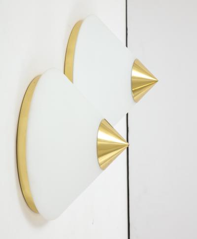  Glash tte Limburg Pair 1970s Flush mount Sconce by Limburg 4 Pairs Available 