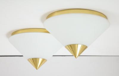  Glash tte Limburg Pair 1970s Flush mount Sconce by Limburg 4 Pairs Available 