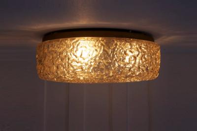  Glash tte Limburg Pair of Extra Large Glass Flush Mounts or Sconces for Glash tte Limburg
