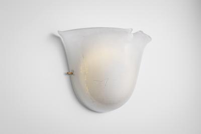  Glash tte Limburg Pair of Glass Wall Lamps by Glash tte Limburg Germany 1970s