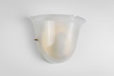  Glash tte Limburg Pair of Glass Wall Lamps by Glash tte Limburg Germany 1970s