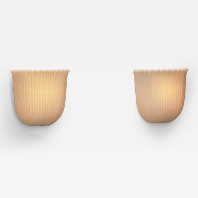  Glash tte Limburg Pair of Model 2877 Wall Lamps by Glash tte Limburg Germany 1970s