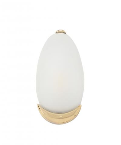  Glash tte Limburg Pair of Oval Brass and Glass Sconces by Limburg 5 Pairs available 