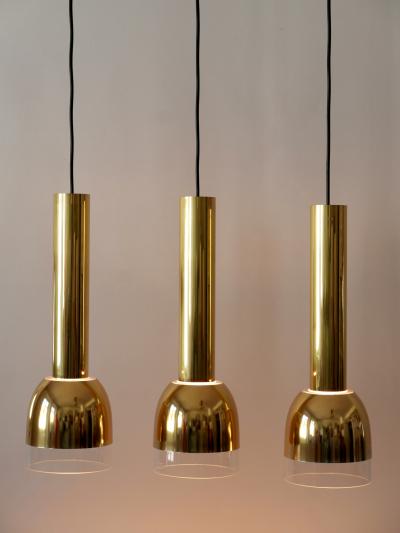  Glash tte Limburg Set of Three Mid Century Modern Pendant Lamps by Glash tte Limburg Germany 1970s