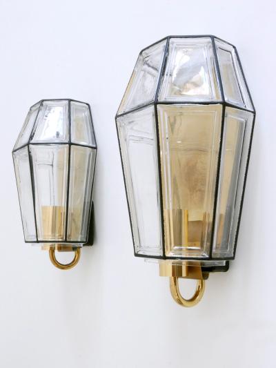  Glash tte Limburg Set of Two Mid Century Modern Sconces or Wall Fixtures by Glash tte Limburg