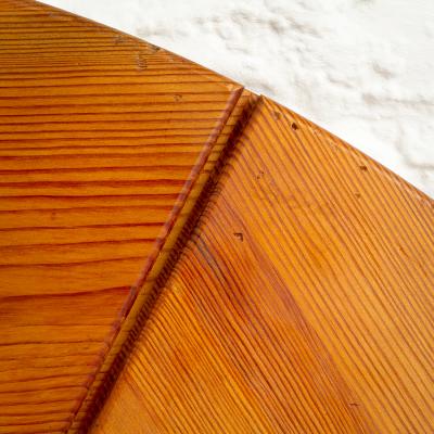  Glasm ster Oversized Solid Pine Mirror by Glas M ster Markaryd Sweden 1960s