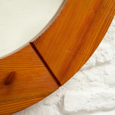  Glasm ster Oversized Solid Pine Mirror by Glas M ster Markaryd Sweden 1960s