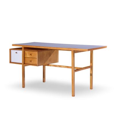  Glenn of California Glenn of California Mid Century Walnut and White Formica Desk