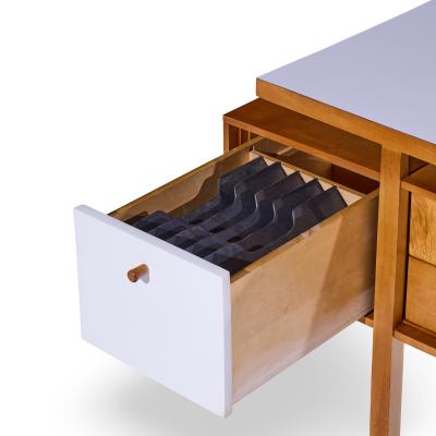  Glenn of California Glenn of California Mid Century Walnut and White Formica Desk