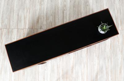  Glenn of California Glenn of California Tambour Door Credenza with Black Formica Top