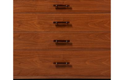  Glenn of California Glenn of California Tambour Door Credenza with Black Formica Top