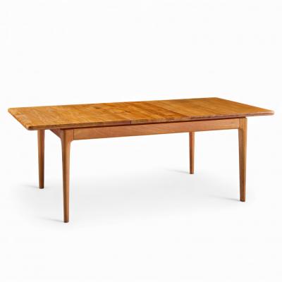  Glostrup Mobelfabrik Glostrup M belfabrik Mid Century Danish Teak Hidden Leaf Dining Table 2 Leaves