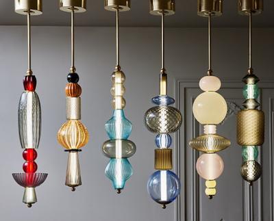 Glustin Luminaires Unique Glass Totem pendants by Glustin Luminaires