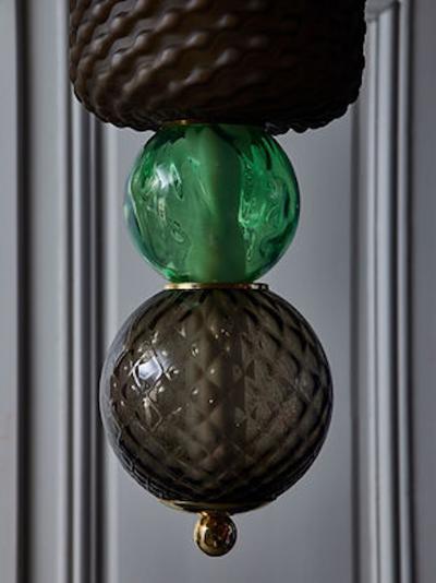  Glustin Luminaires Unique Glass Totem pendants by Glustin Luminaires