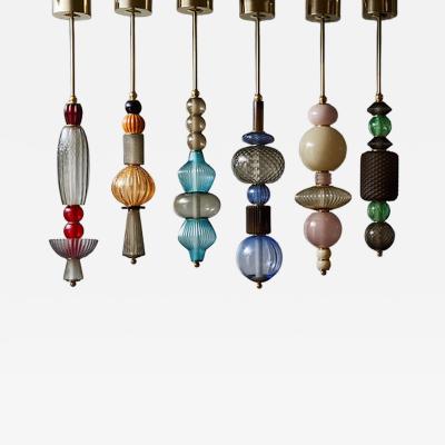  Glustin Luminaires Unique Glass Totem pendants by Glustin Luminaires