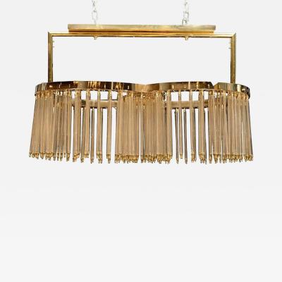  Glustin Luminaires Unique Glustin Luminaires Creation Brass and Glass Rods Chandelier