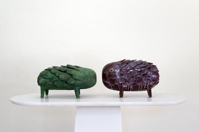  Godeleine de Rosamel GREEN SCULPTURE