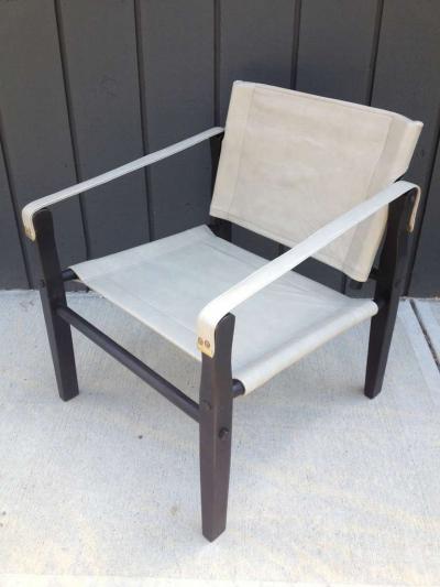  Gold Medal Pair of 1950s Grey Leather Goldmedal Chair Co Chairs Styel Kare Klimt