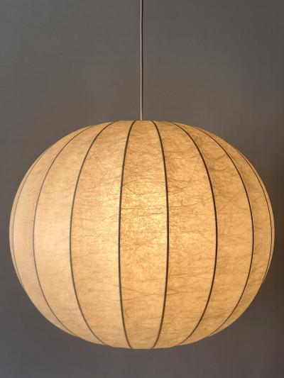 Goldkant Leuchten XL Mid Century Goldkant Cocoon Pendant Lamp or Hanging Light Germany 1960s