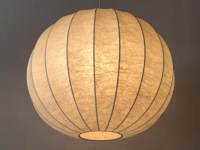 Goldkant Leuchten XL Mid Century Goldkant Cocoon Pendant Lamp or Hanging Light Germany 1960s