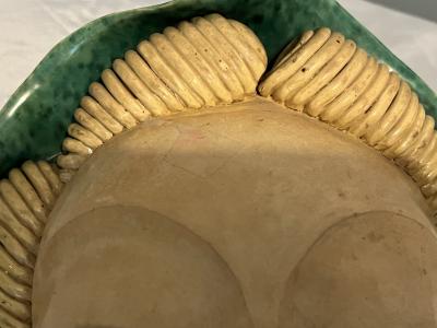  Goldscheider of Vienna ART DECO CERAMIC STYLIZED WOMAN WITH HAT MASK BY GOLDSCHEIDER