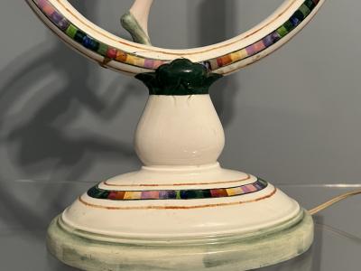  Goldscheider of Vienna ICONIC ART DECO NUDE FLAPPER CERAMIC LAMP BY GOLDSCHEIDER