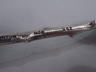  Gorham Manufacturing Co Antique Gorham Aesthetic Sterling Silver Olive Spoon with Pick